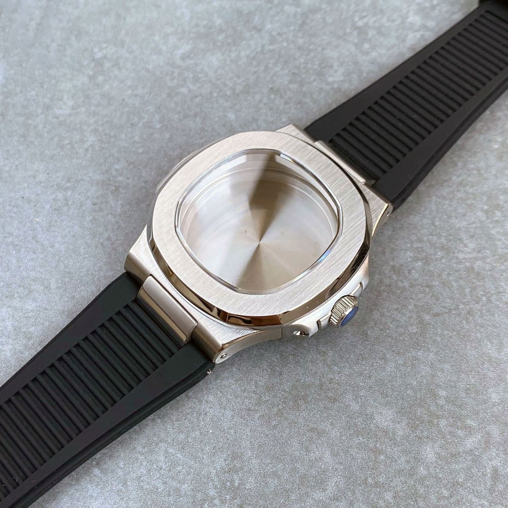 Square 40mm Steel Watch Case (case+strap+dial) Fit Nautilus stlye NH35A NH36A