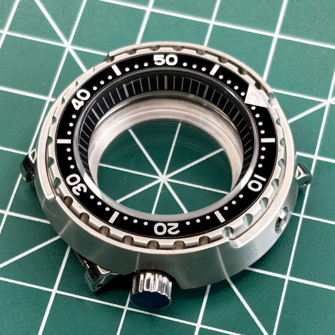 47mm Sapphire Glass 316L Solid Heavy Watch Case For NH35/36