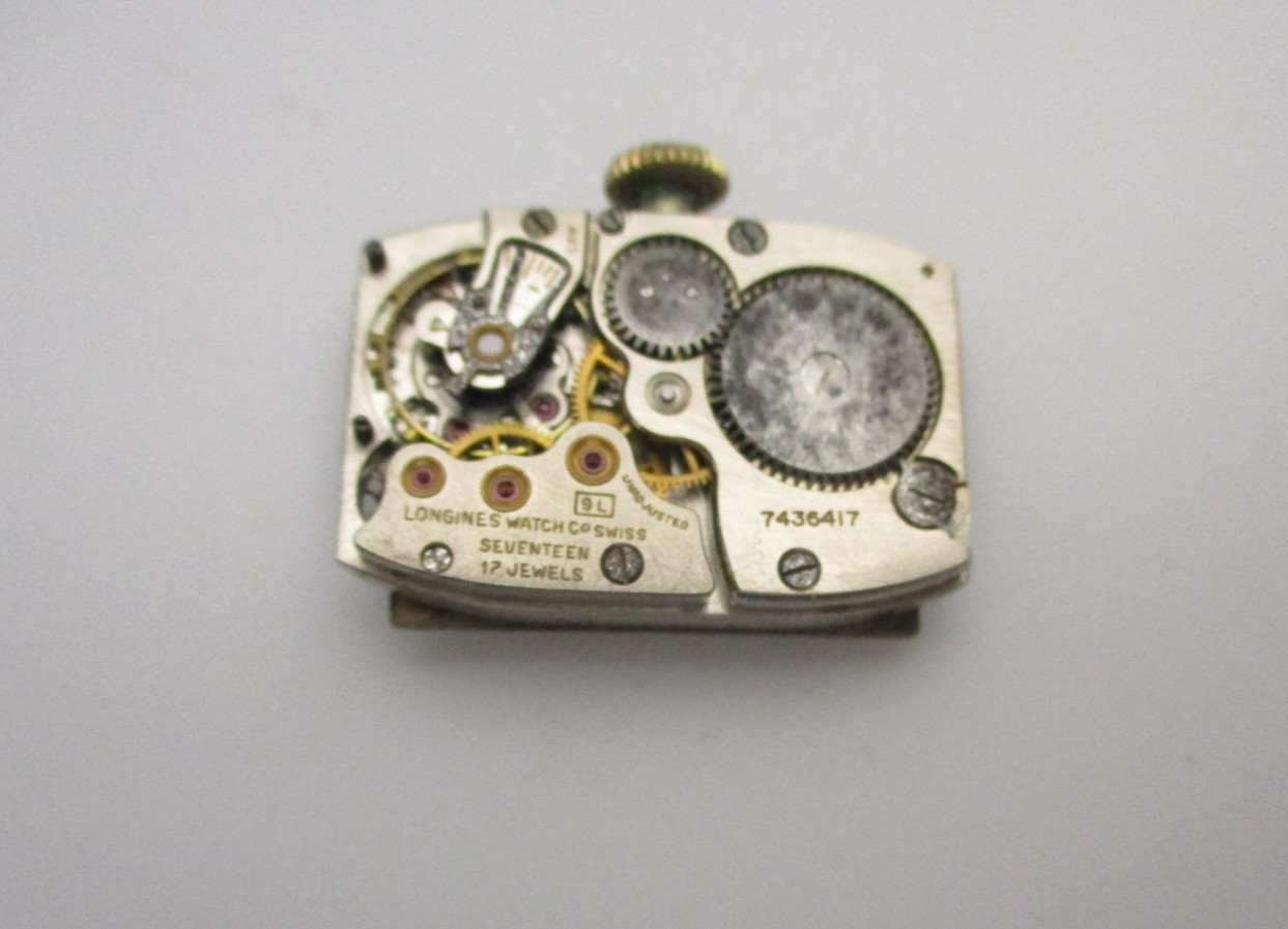 Genuine LONGINES Caliber 9L 17-Jewel Wristwatch Movement with Diamond Dial
