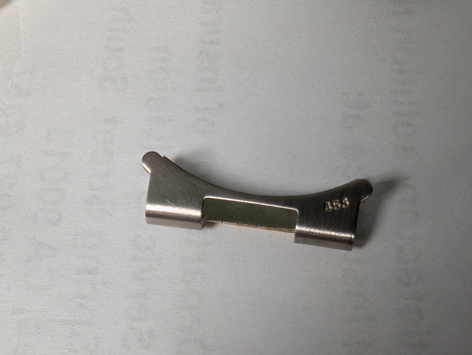 Genuine Rolex END PIECE two toned gold/Steel 458 stamped on it, Model 78363 20mm