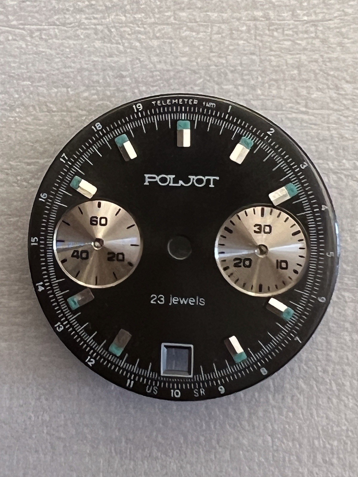 Chronograph 3133 Movement (USSR) Poljot Dial.