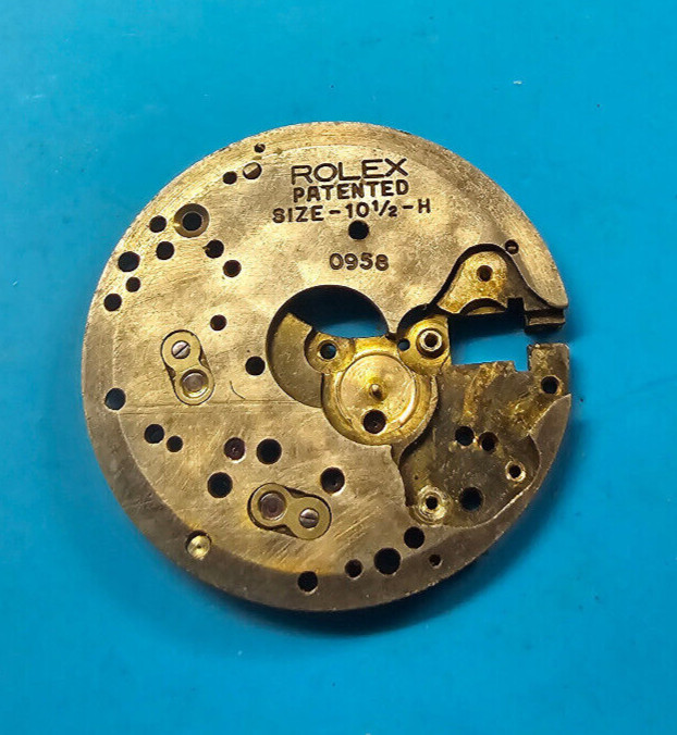 VINTAGE ROLEX MAIN PLATE CAL 10 1/2-H