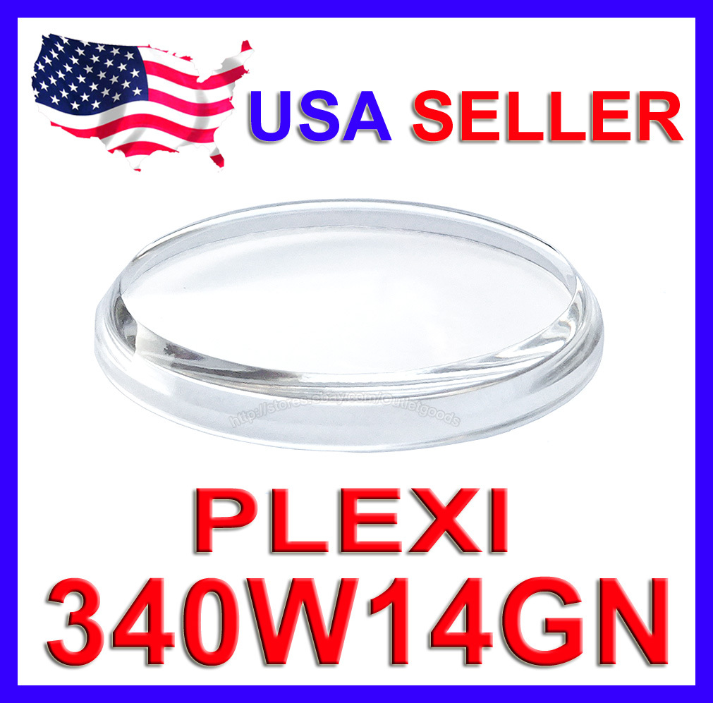 340W14GN PLEXI Crystal for Seiko 6138 6139 Chronograph Watch BULLHEAD UFO KAKUME