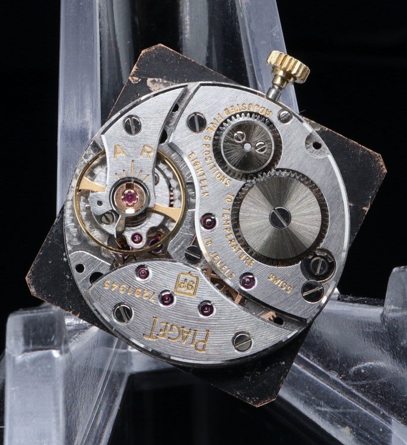 Vintage Piaget Ultra Thin Cal 9P 18J Manual Wind Movement & Dial With Hands
