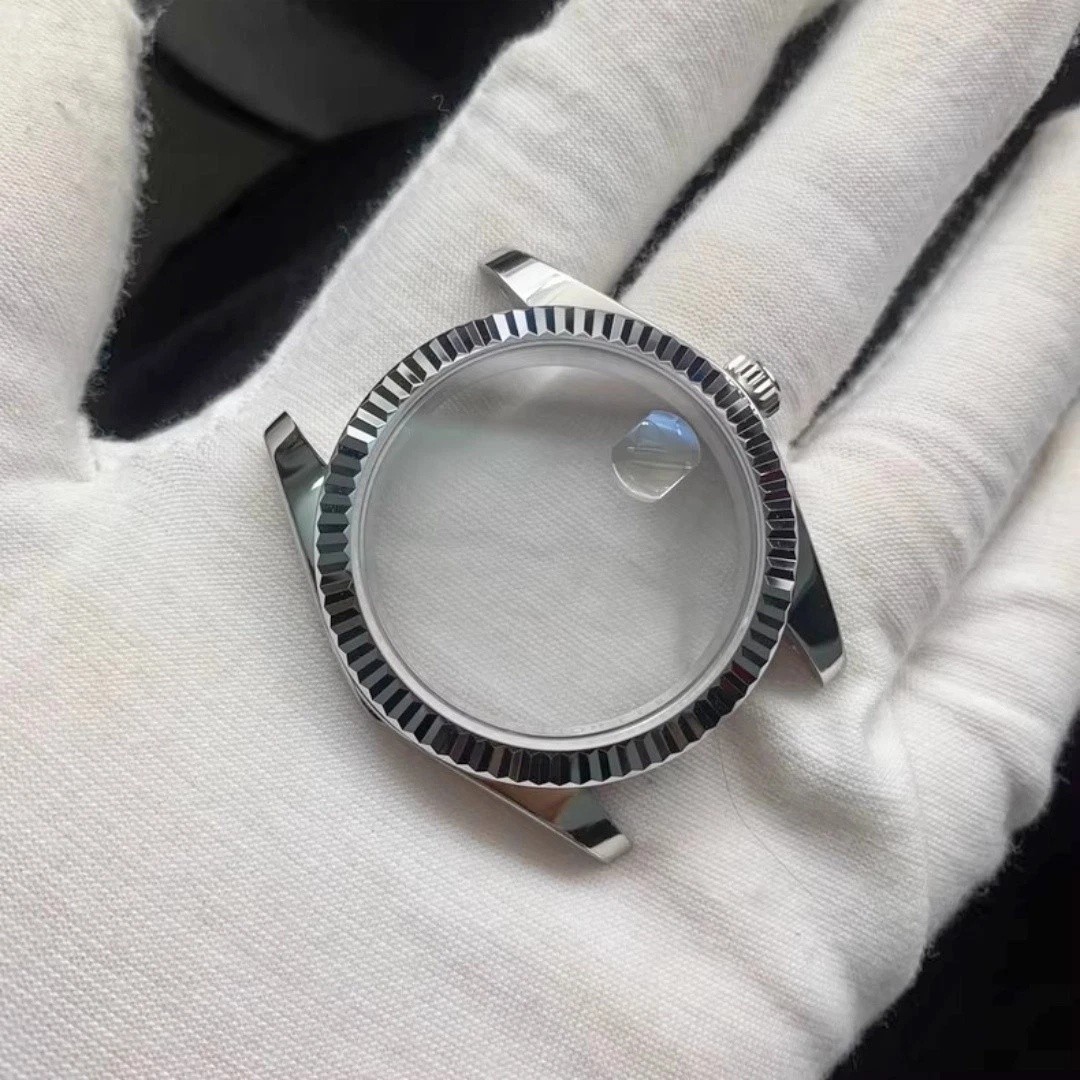 DIY SET for Dj 41MM 3235 watch case + dial + hands +Stainless Steel Strap