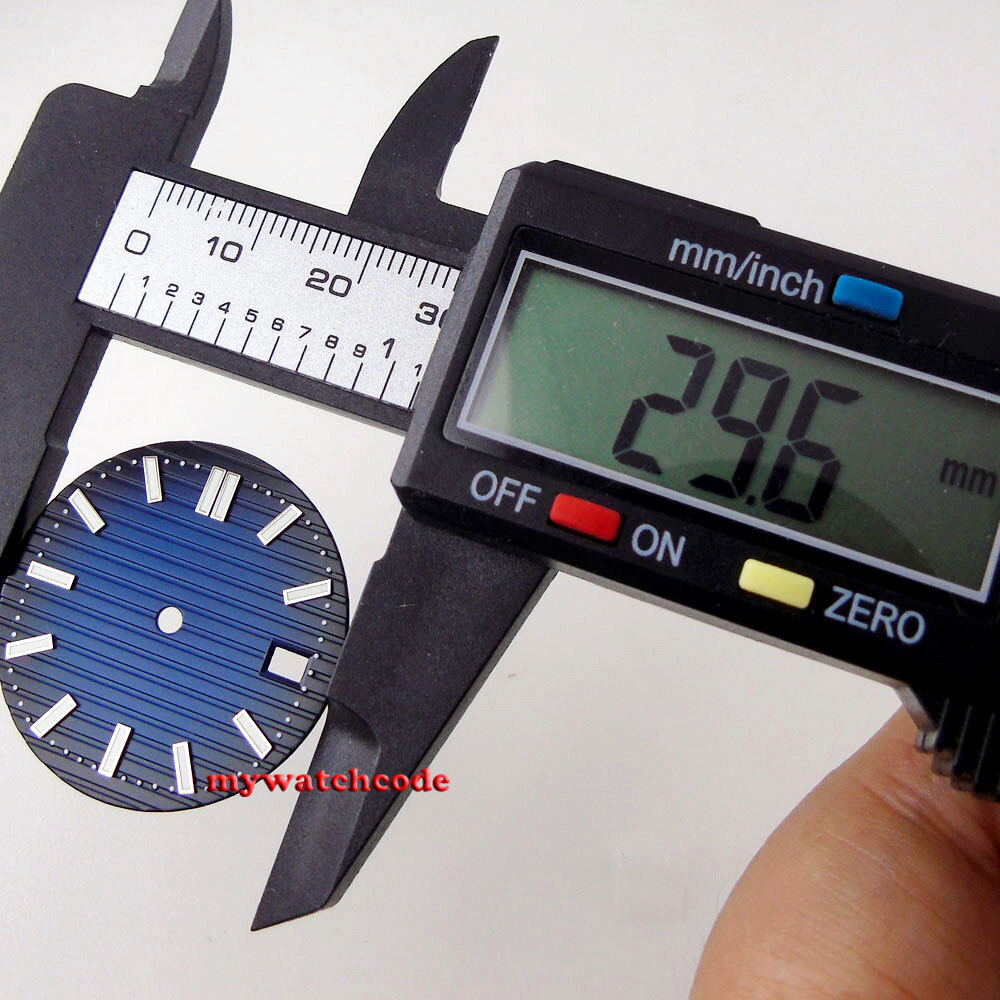 29.6MM black dial Green dial Roman marks for MOD Dial NH35 NH36 7S26 movement