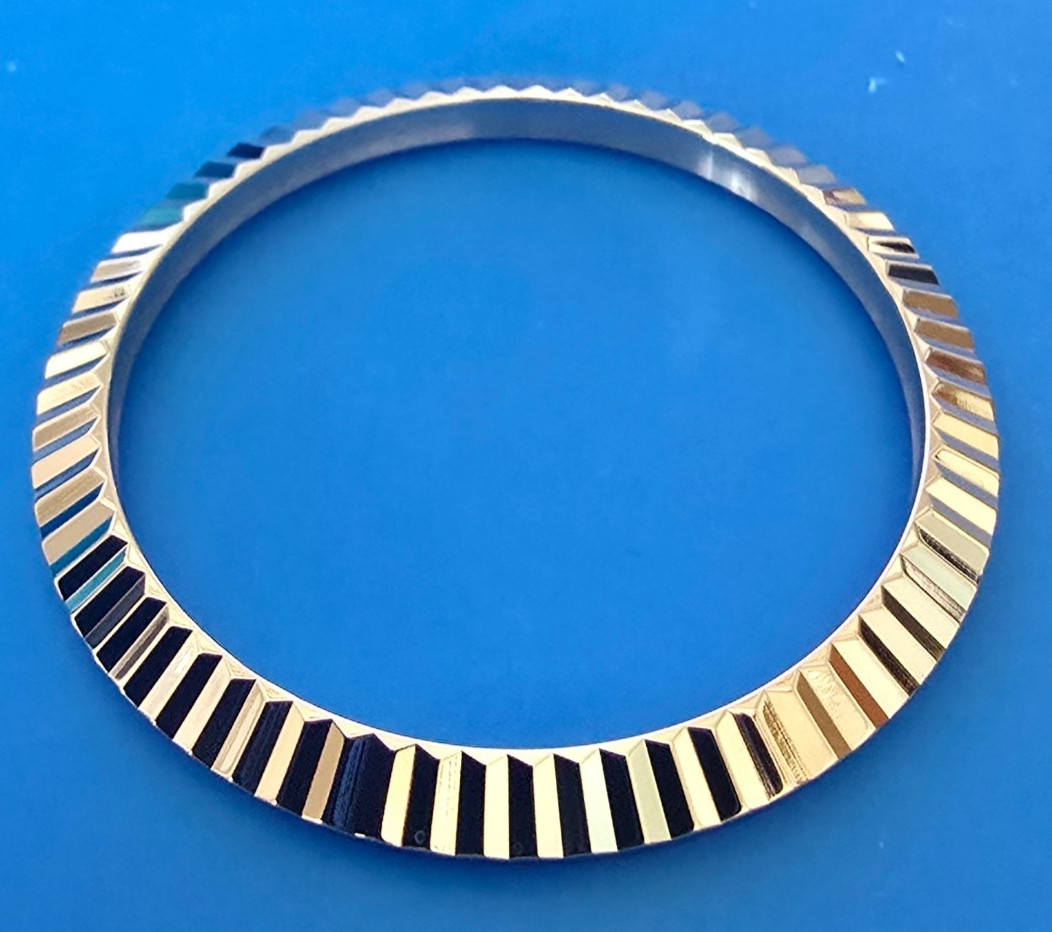 FLUTED BEZEL 41MM FOR ROLEX DATEJUST II 116300 116333 116334 STAINLESS STEEL