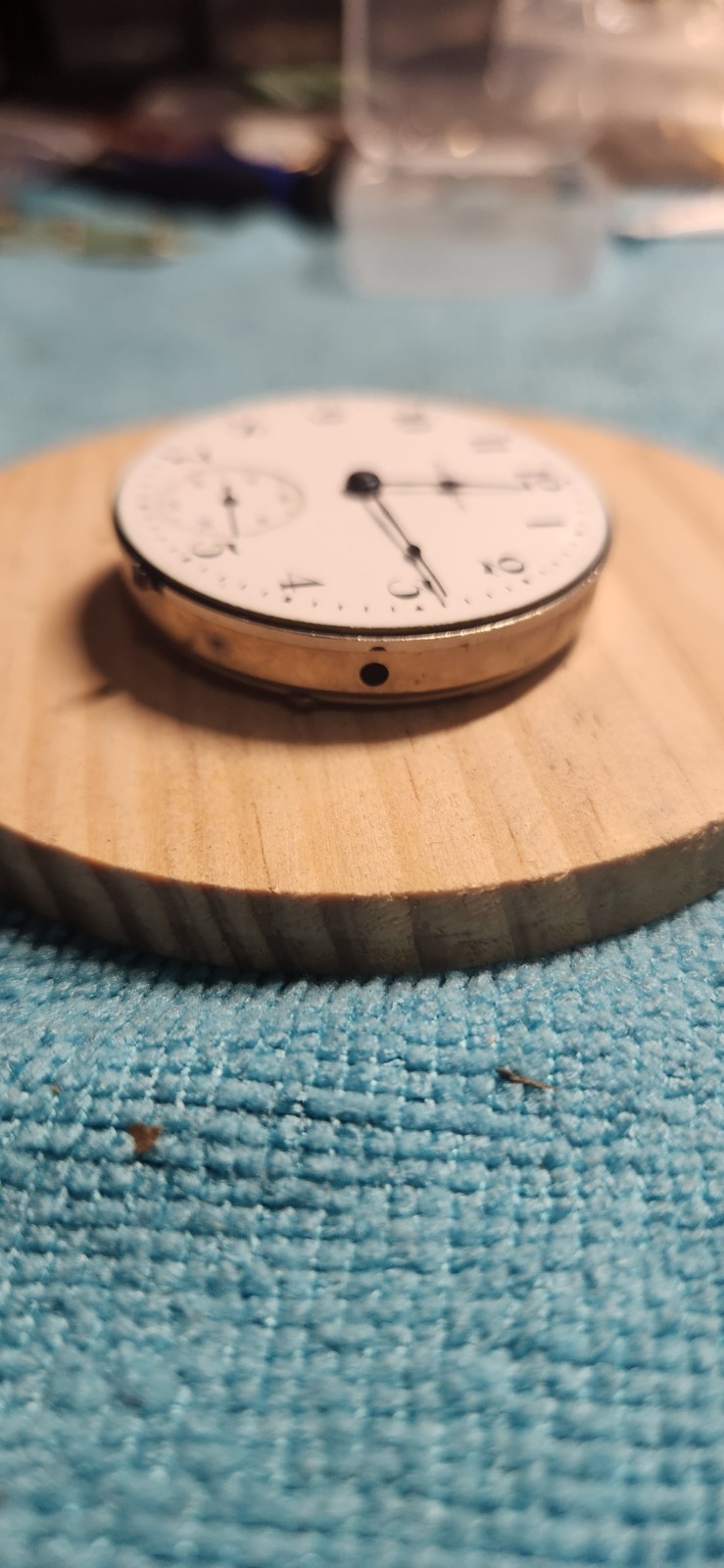 Elgin Natl Watch Co 9520748 45.5mm Pocket Watch Movement (MOVEMENT W/DIAL ONLY)