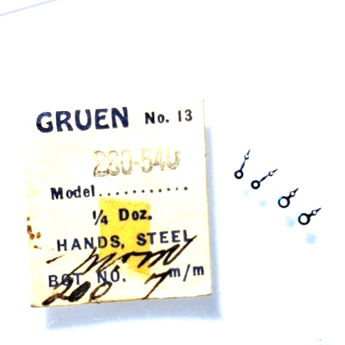 Gruen 210 211 270 275 280 290 540 Watch Hands Blue Steel Moon watch part (2-pair