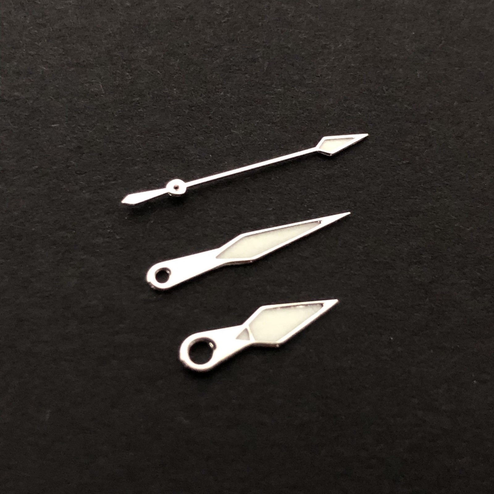 Kunai Style Watch Hand Set – Silver – CT838