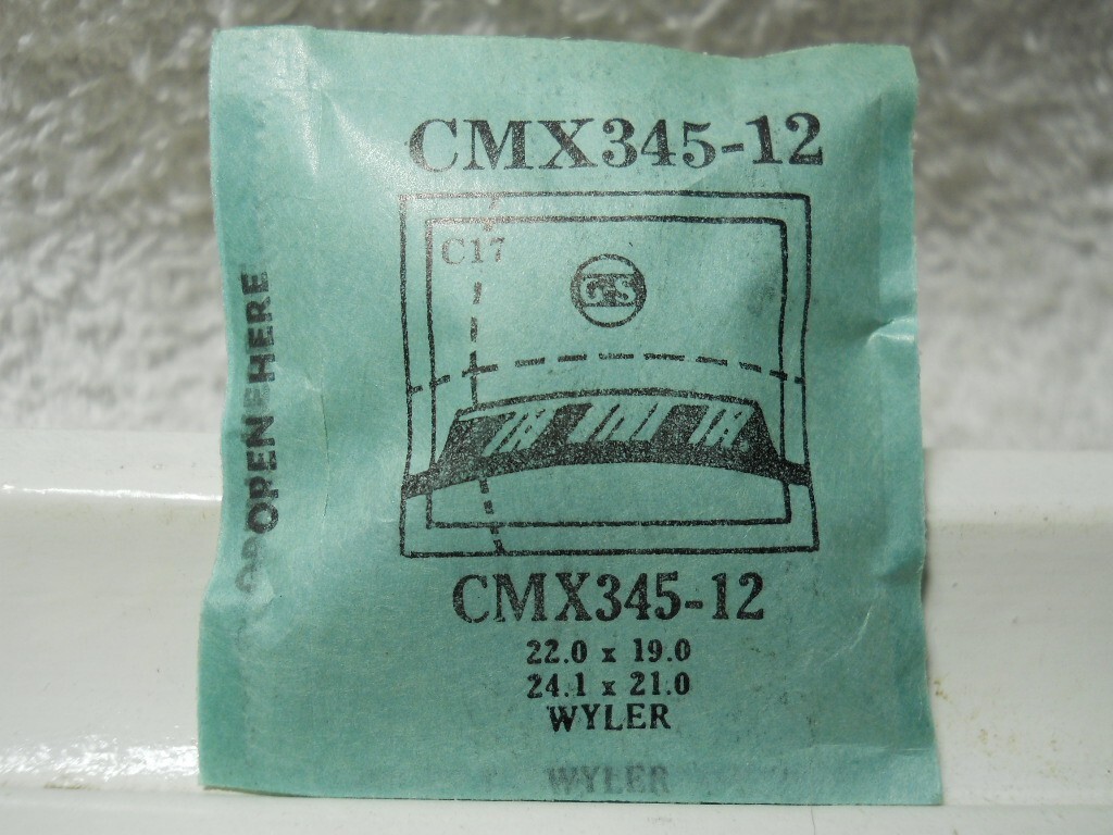 GS CMX345-12 Watch Crystal Fit Wyler 947 Defender – 24.1 x 21.0 – 22.0 x 19.0 mm