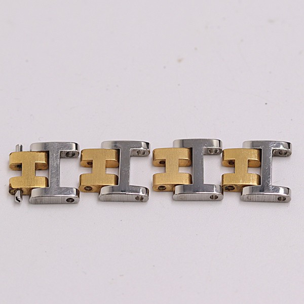 Authentic Hermes Clipper 12mm Bracelet Links – SS & GP – Price Per Link