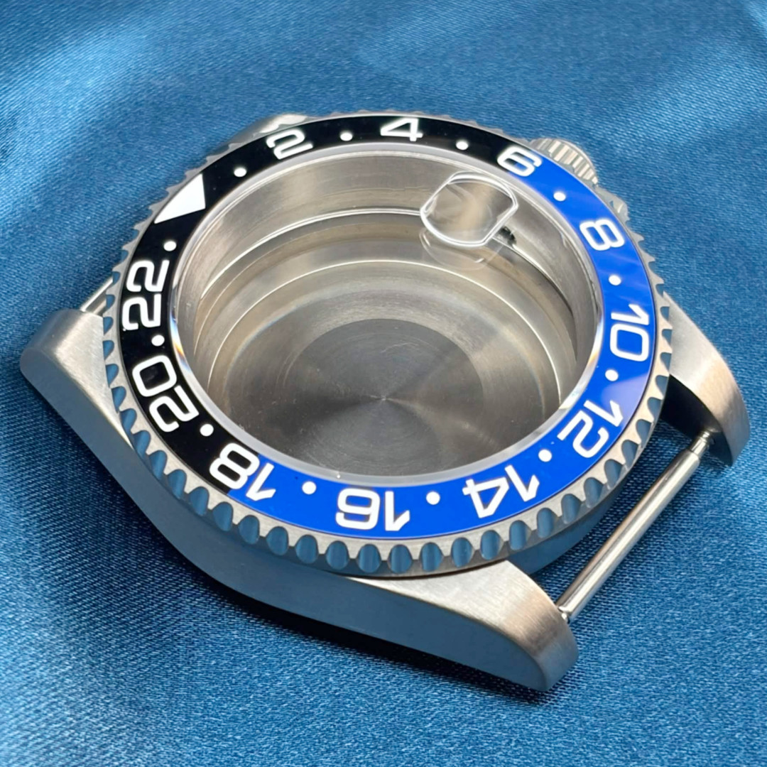 39mm Classic Blue Titanium Sapphire 20ATM Watch Case For NH35 NH36 Movement