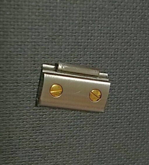 Cartier link 13.5mm 18K/SS Genuine Santos Octagon Ladies watch screw pin Rounded