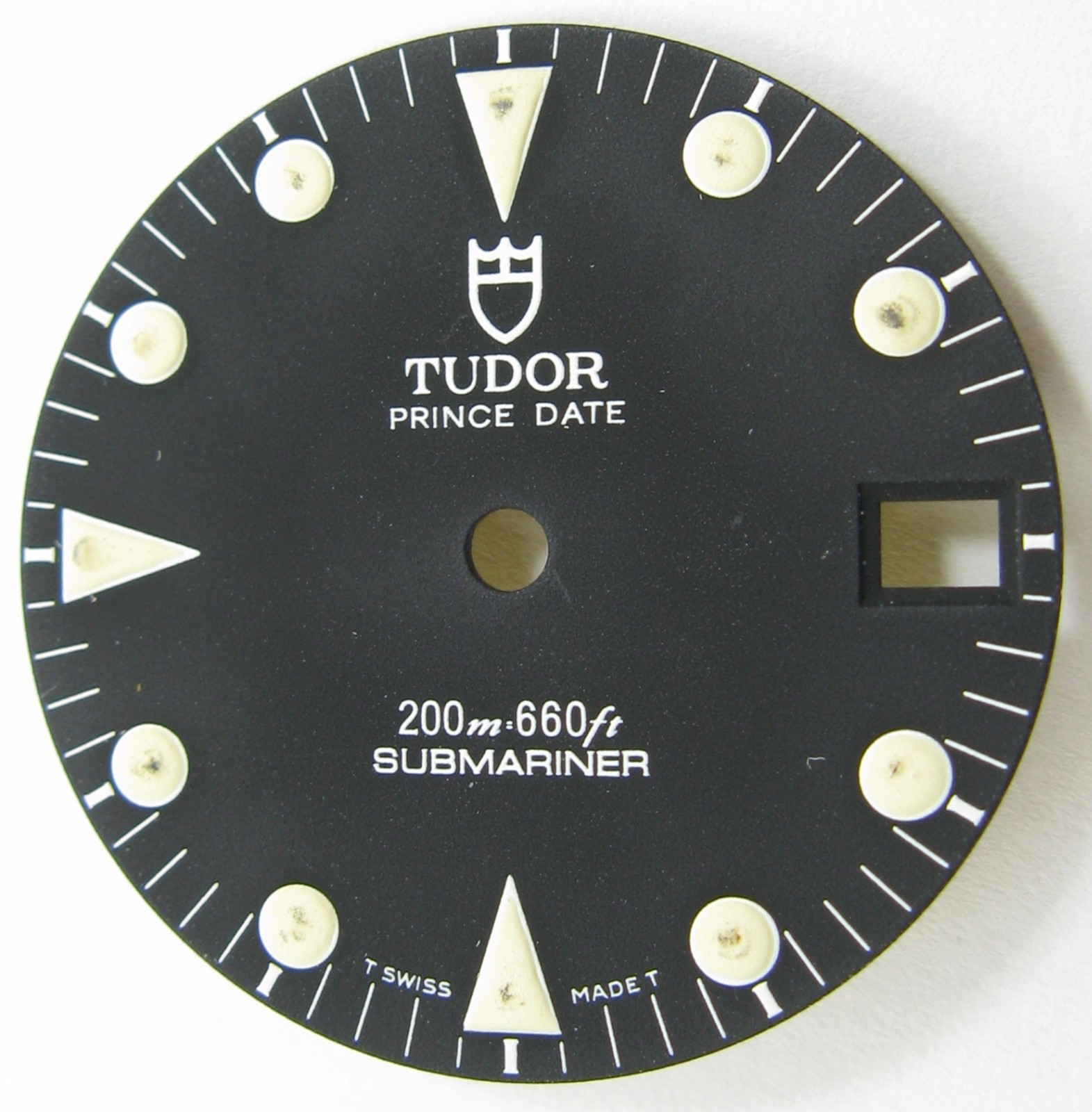 Tudor DIAL Submariner prince Date watch for part diameter 26 mm