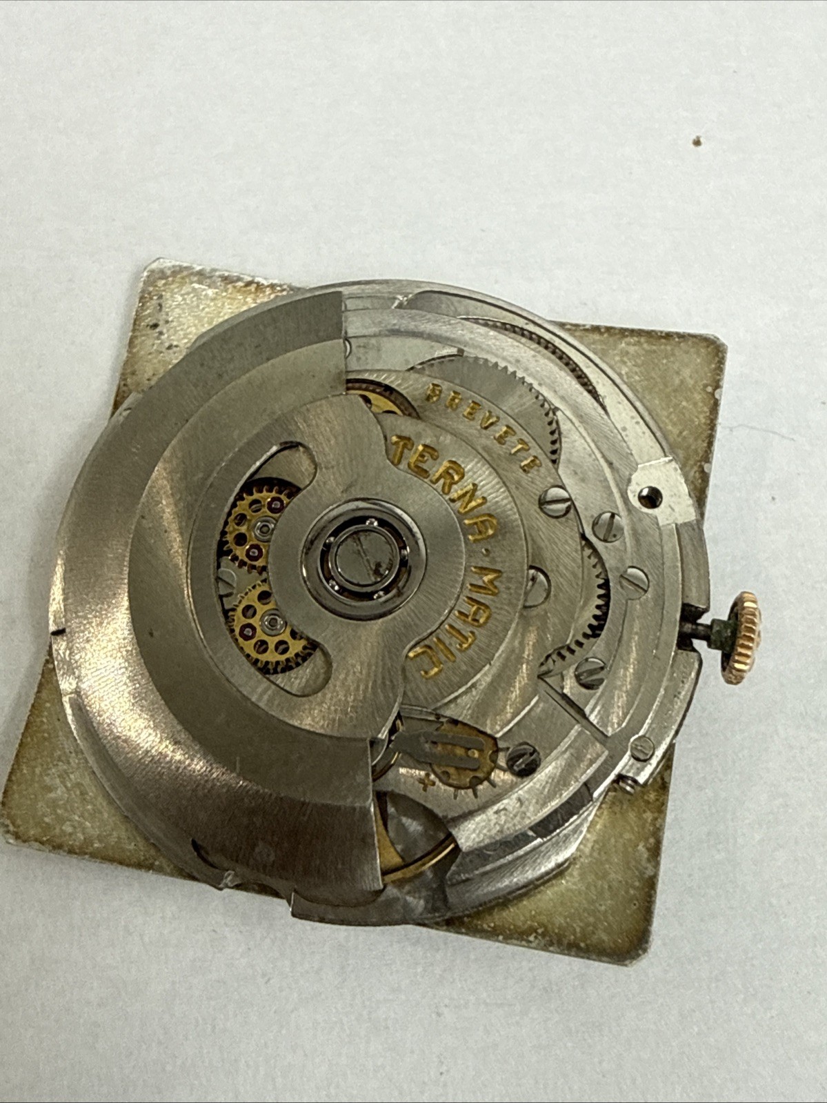 Vintage Eterna Matic 1438u Complete Movement Dial Hands Crown Working Perfect
