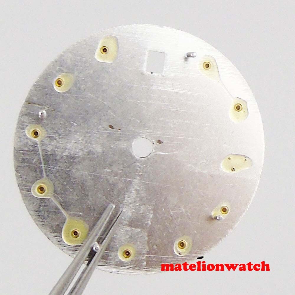 29.3mm Sterile Watch Dial For Mingzhu2813 Miyota 8215 821A Movement Date Window