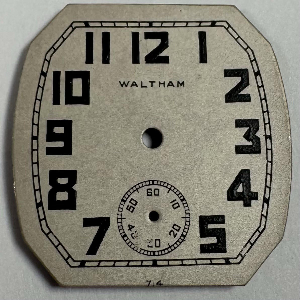 Waltham Men’s Art Deco Replacement Dial 1920’s & 30’s NOS 714