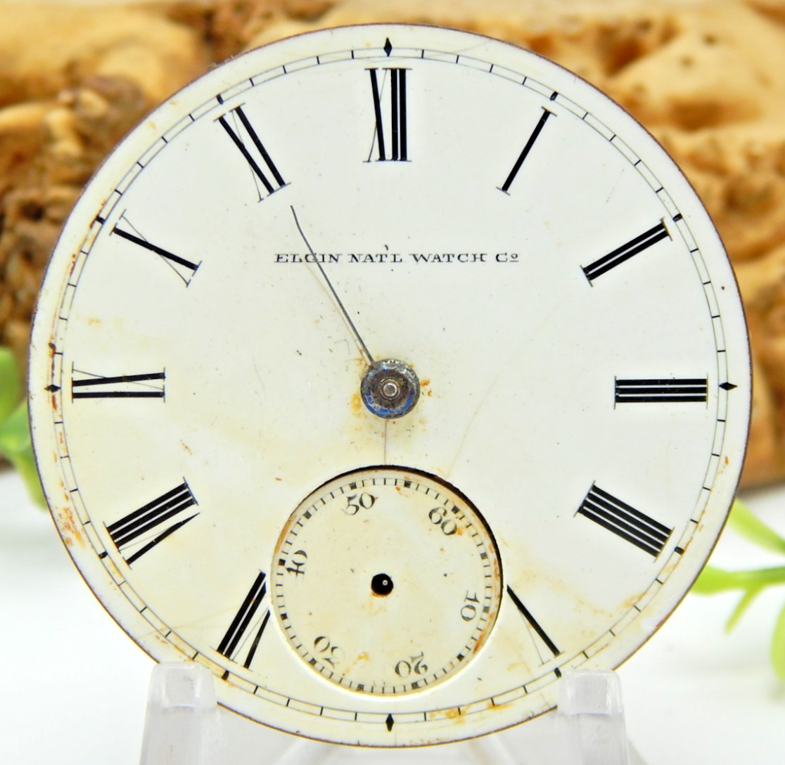 Antique Pocket watch movement Elgin Key Wind Railroad Grade 70 BW Raymond 18S 15