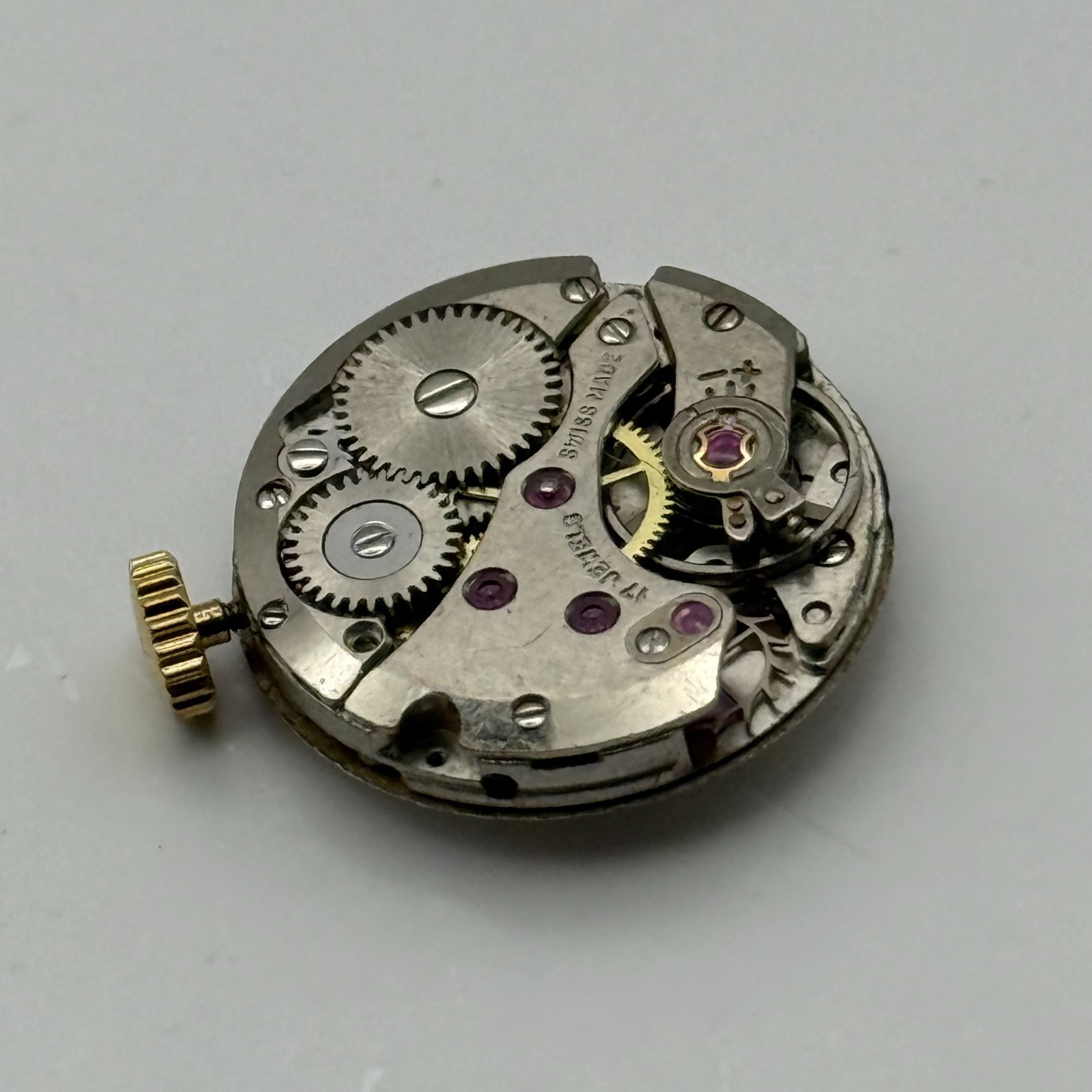 Felsa 4122 Watch Movement Garrard 17Jewels Swiss Manual Wind Parts Repair 17.5mm