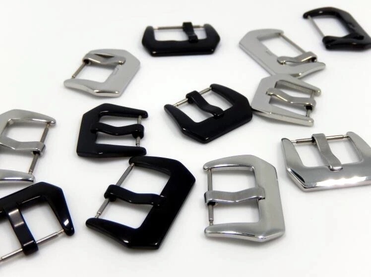 Solid Stainless Steel Tang Buckle for Panerai Breitling Band 16, 18, 20, 22,24mm