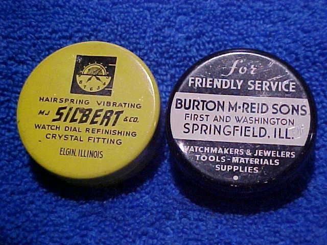 2 Vintage Watch parts Tins 100s of Hands