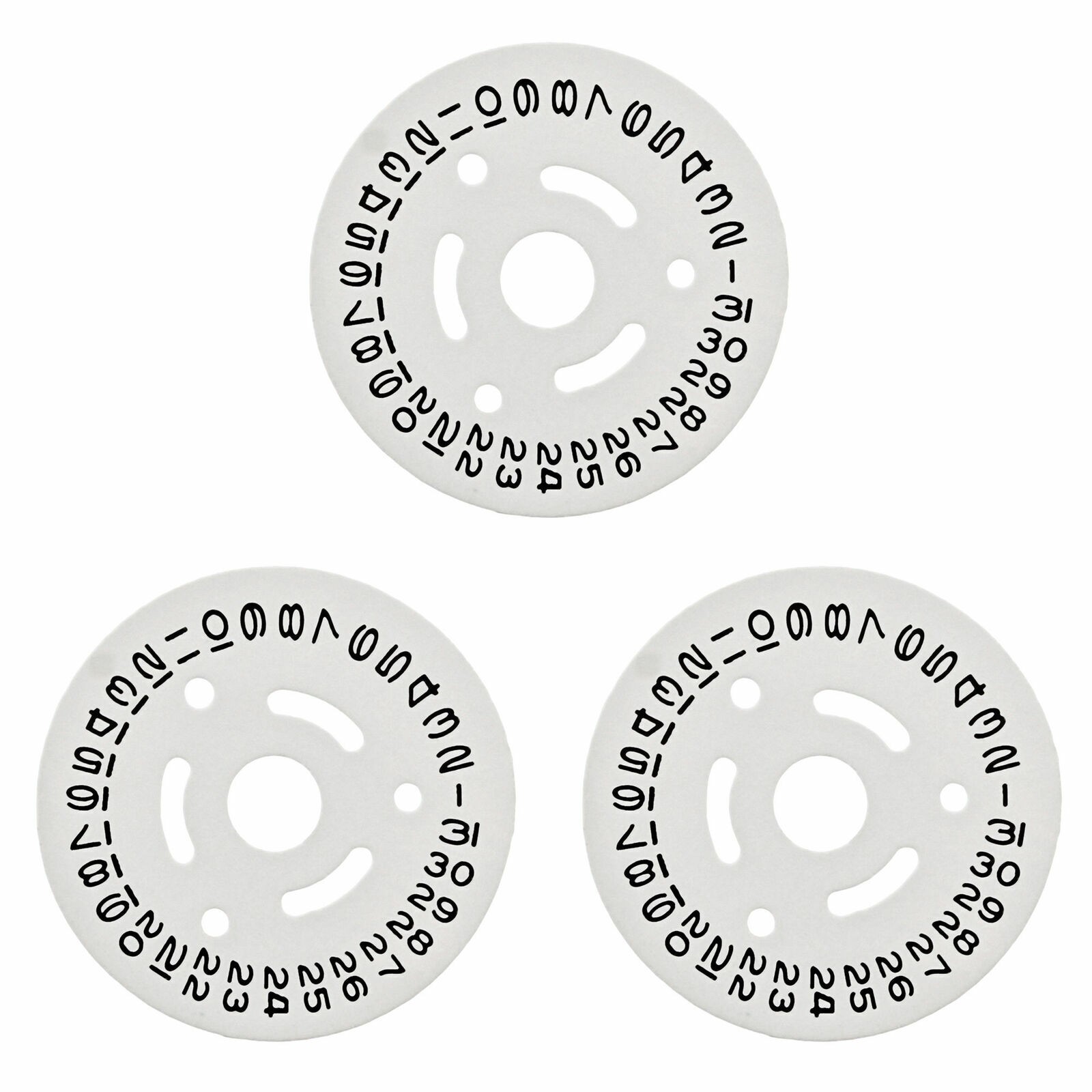 3 DATE DISC FOR ROLEX LADY MOVEMENT NQS 2030/2035 , 6916 6917 6824 6831 WHITE