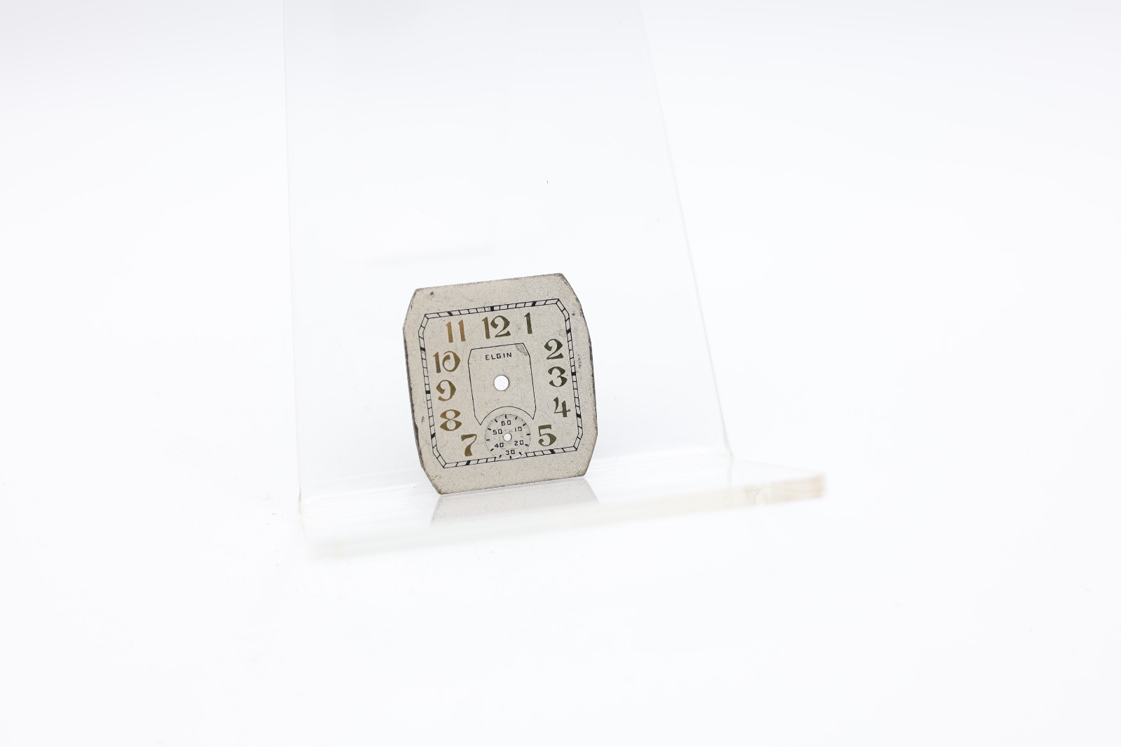 ELGIN ART DECO WRIST WATCH METAL DIAL 24.8×26.87mm (KU)