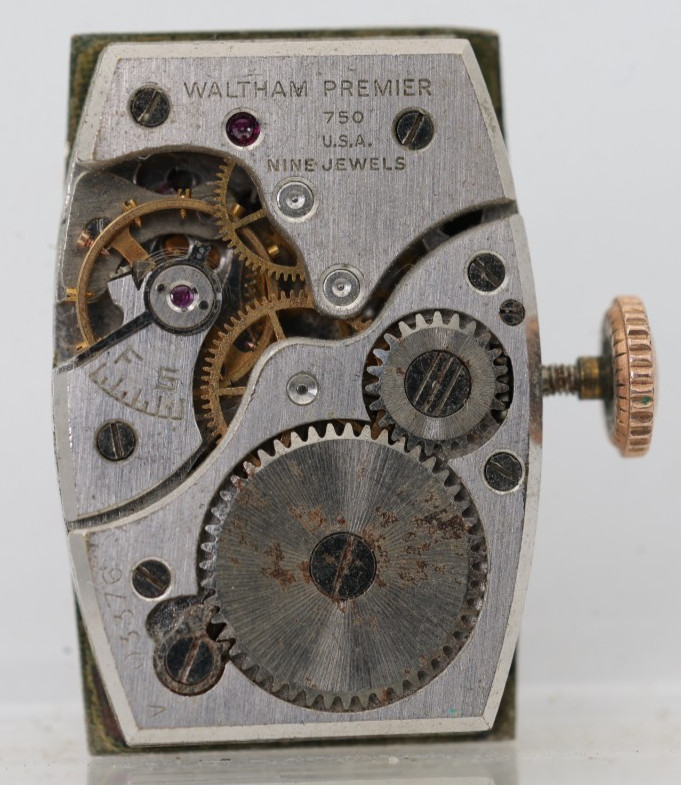 WALTHAM PREMIER cal. 750, 9j WRIST WATCH MOVEMENT, FOR REPAIR (NG)