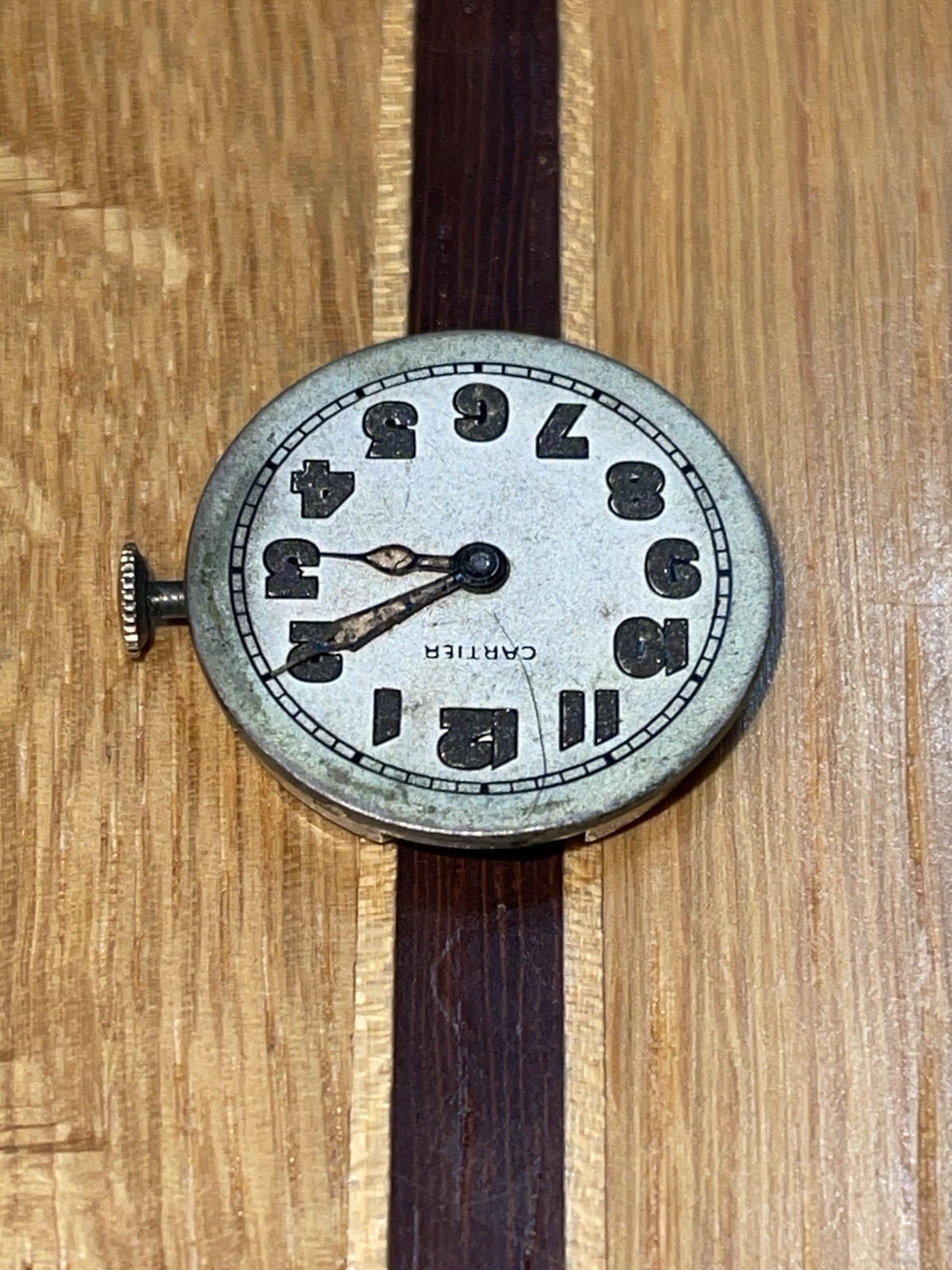 CARTIER IWC INTERNATIONAL WATCH CO. Cal. 75 Movement 1917 WW1 Era Vintage Swiss