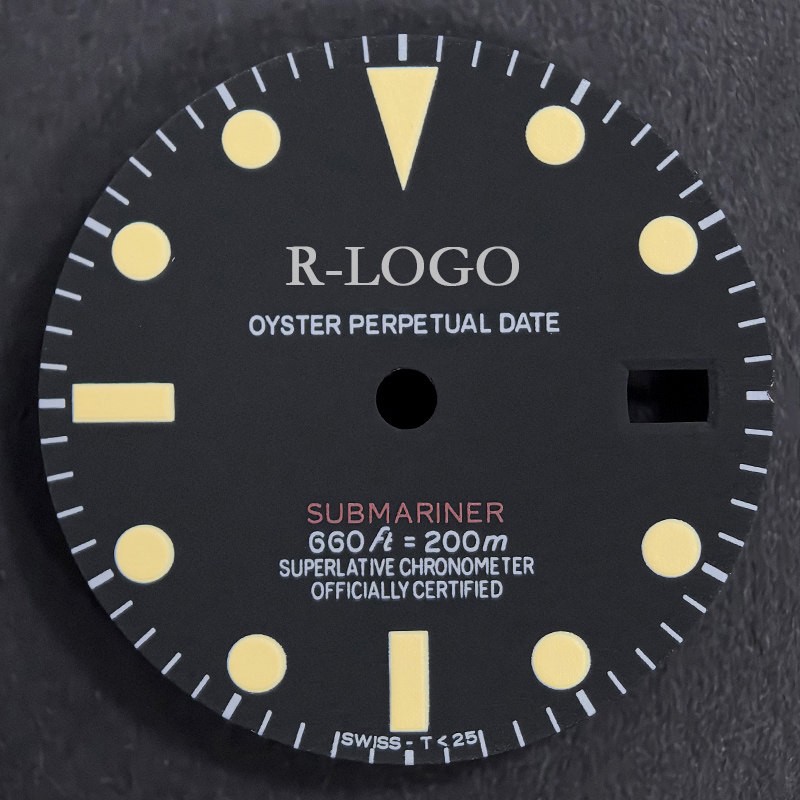 For Genuine 2813/2836 Movement 26mm/27mm Antique Style Matte Pumpkin Dial