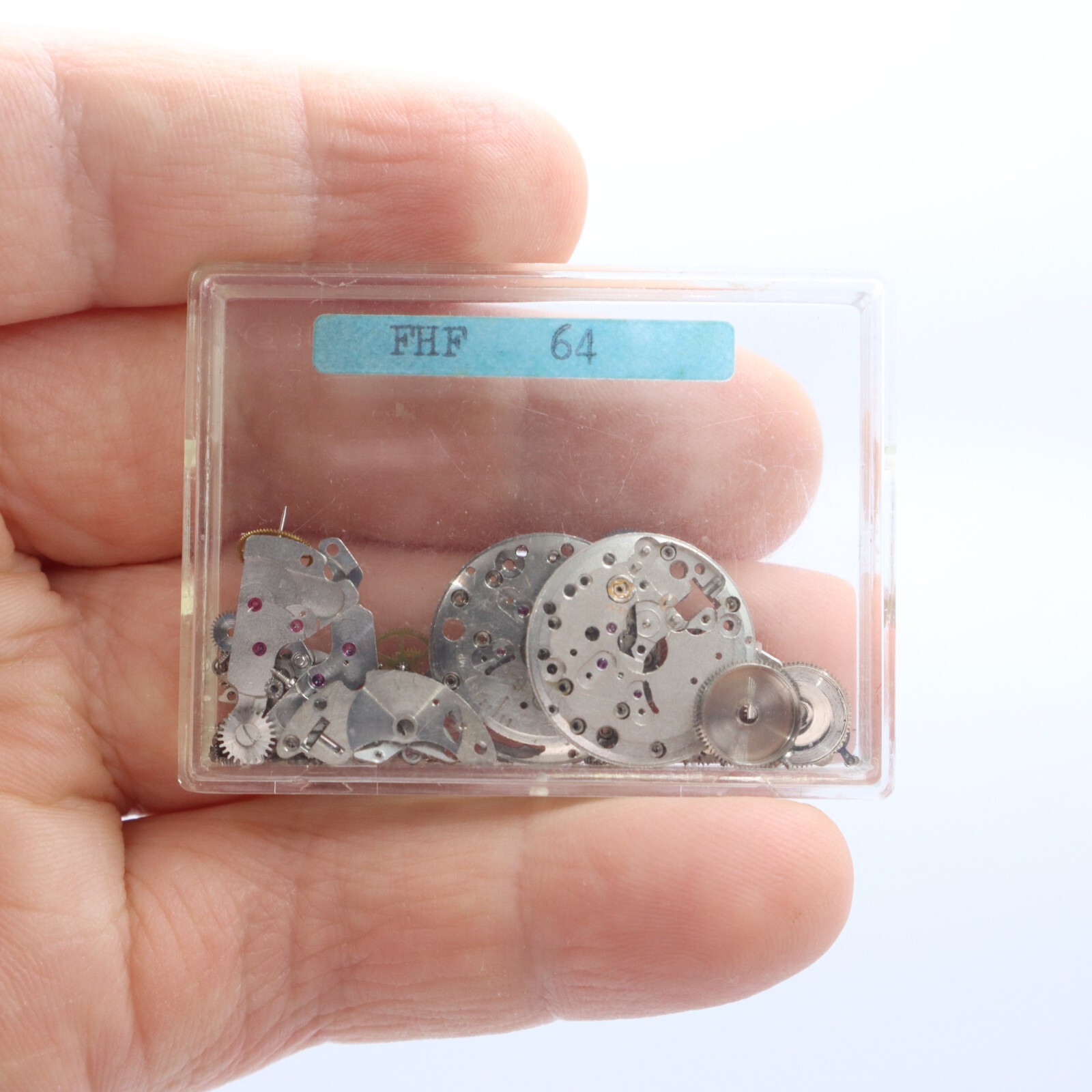 Assorted FHF Fontainemelon Cal. 64-2 Swiss Watch Parts Restoration or Projects
