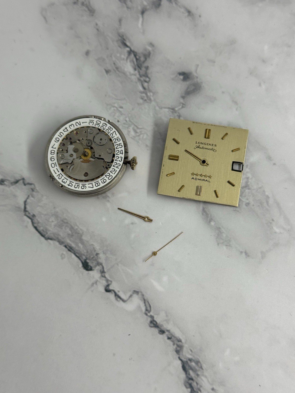 Vintage Longines Admiral Automitac Date 17J L.890.2 Movement For Parts