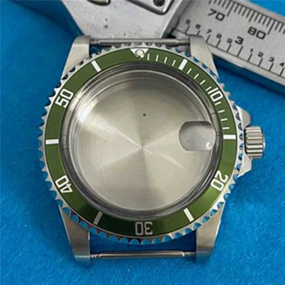 Retro Watch Case 39.5Mm, Waterproof Stainless Steel Acrylic Mirror Watch Case, f