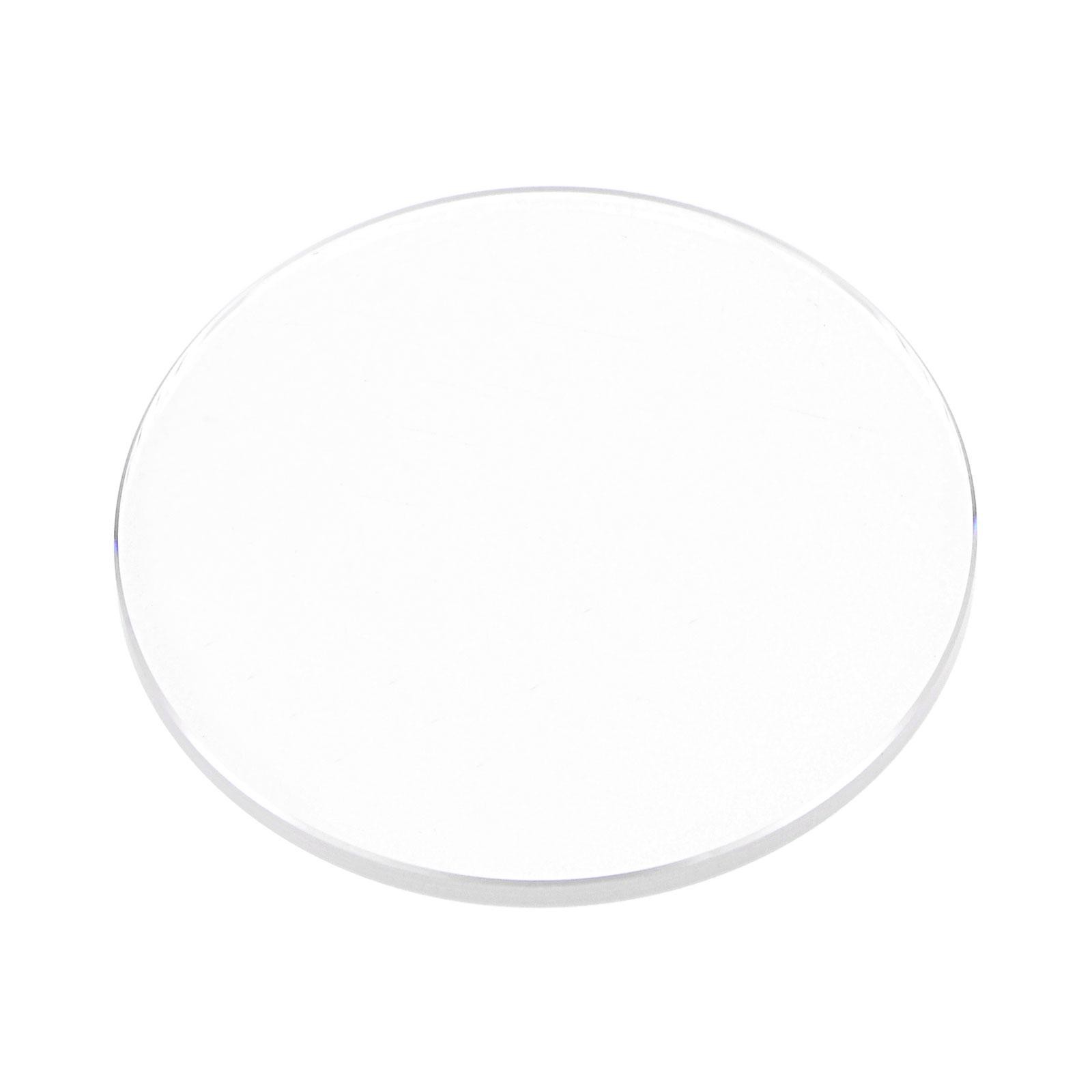 Glass Watch Round Flat Lens 27mm Dia 1.5mm Transparent Thickness