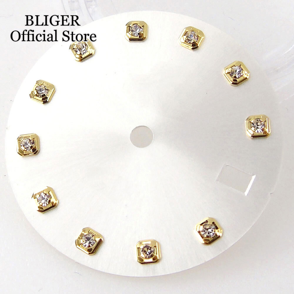 29mm Watch Dial Watch Face Fit NH35A NH36A Automatic Movement Diamond Index Date