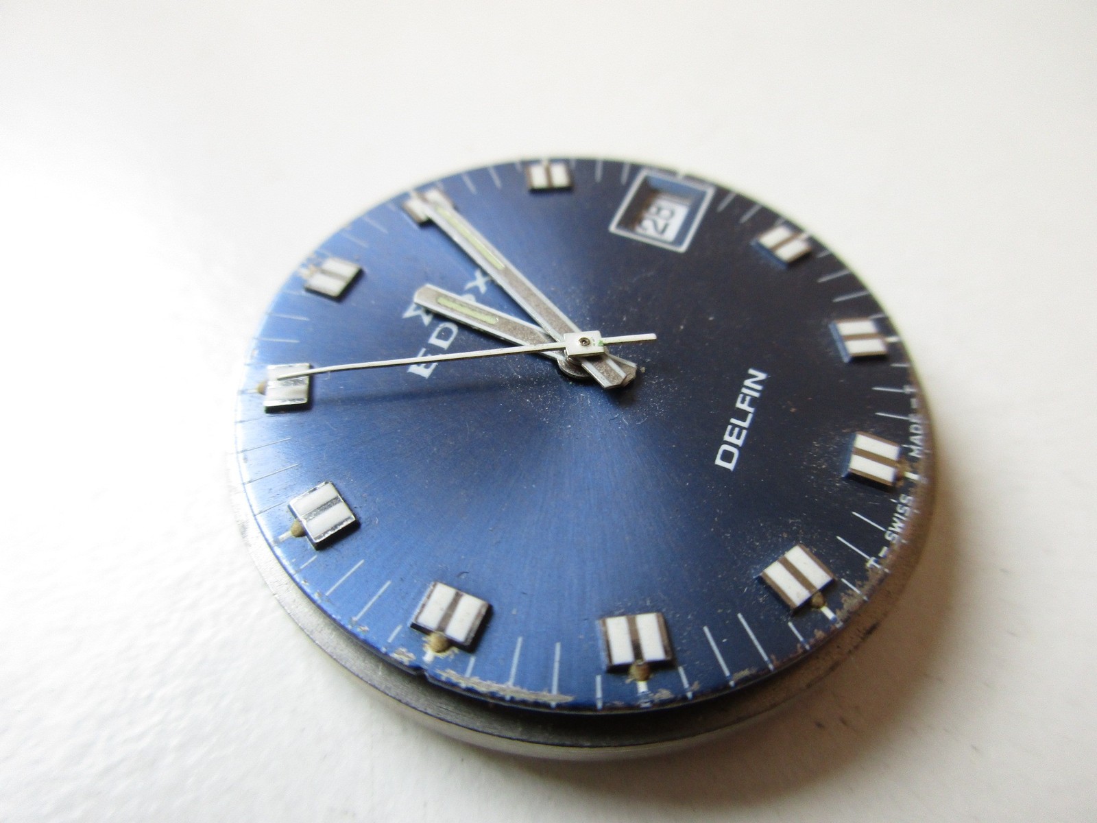 AS ST ASST cal. 1950/51 Swiss watch movement Edox dial & hands – running