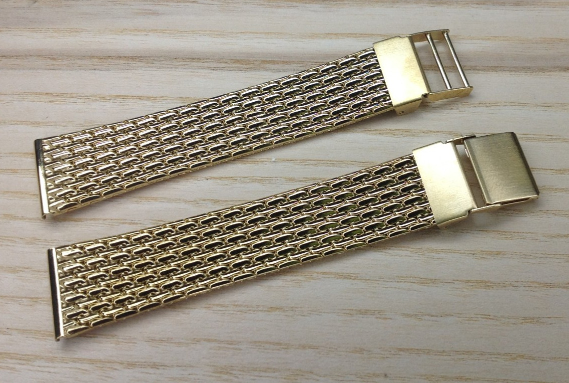 Seiko Gold Plated Stainless Steel Watch Band / Strap – 19mm – Genuine – B1695A