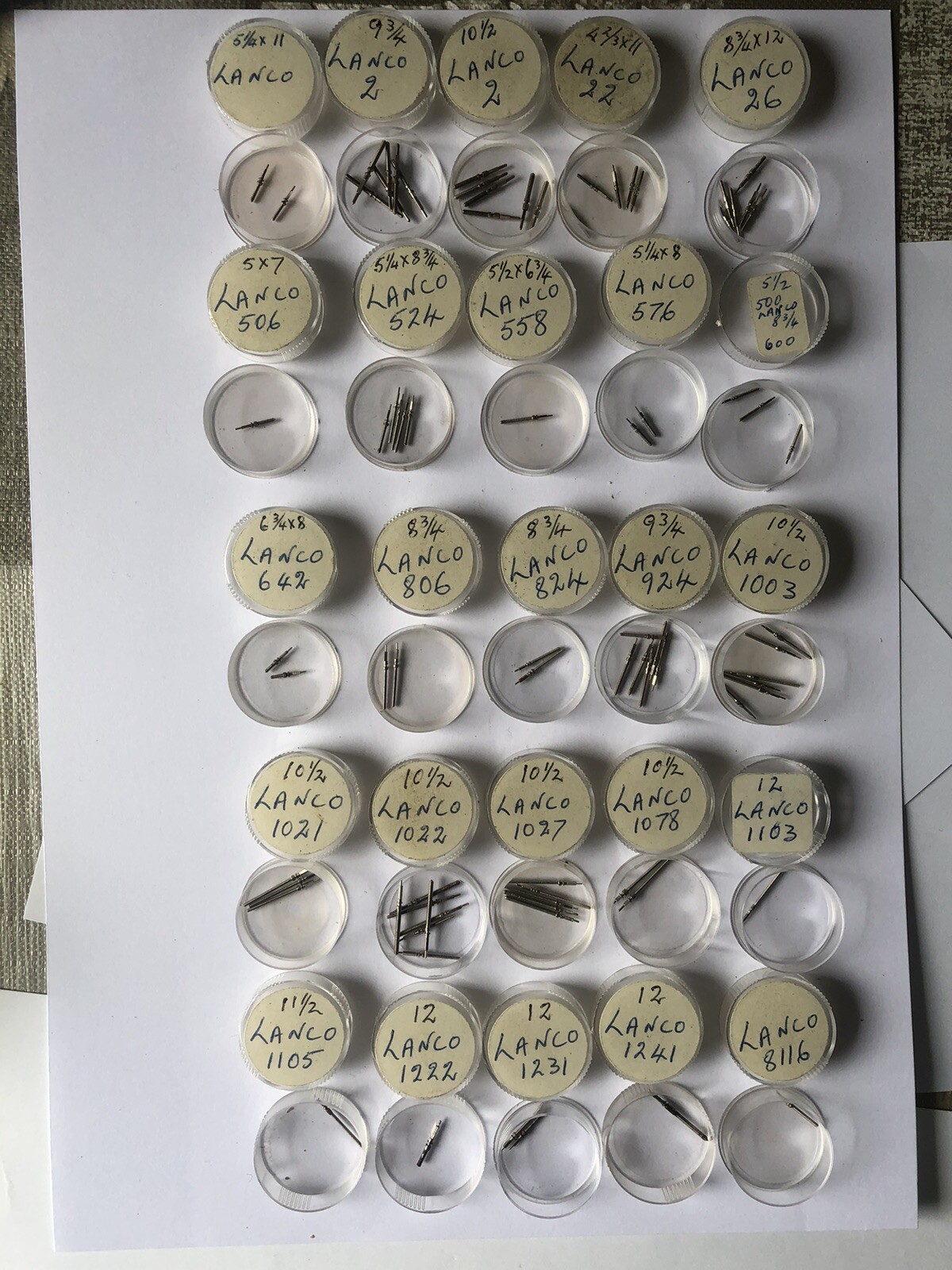 EB,Lanco,Movado,MST,Oris,Peseux,Poljot,PUW,Unitas +Vintage Watch Stems (NOS).