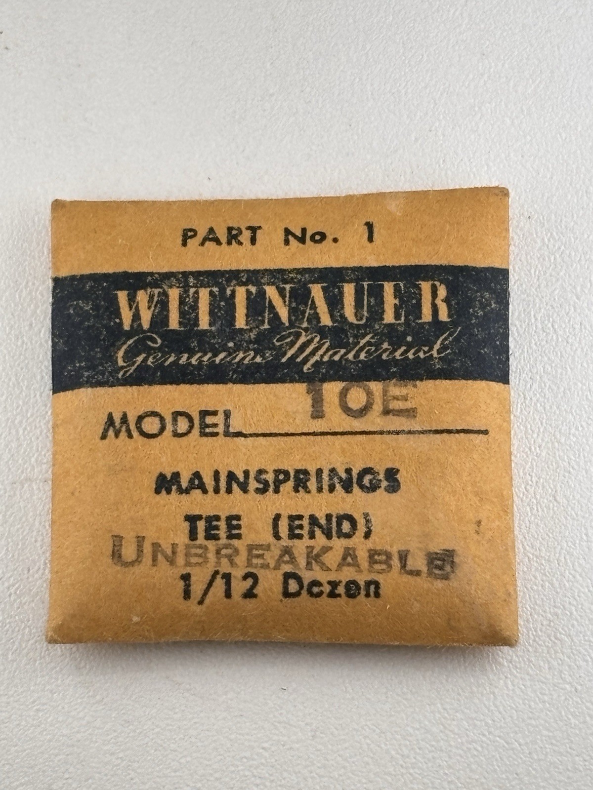 Wittnauer 10E Mainspring Tee End NEW SEALED