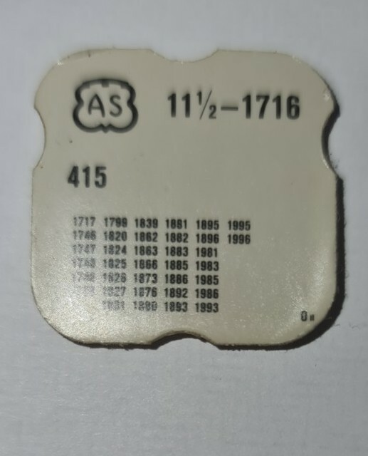 AS Cal. 1716 Ratchet Wheel – Part 415 New old stock