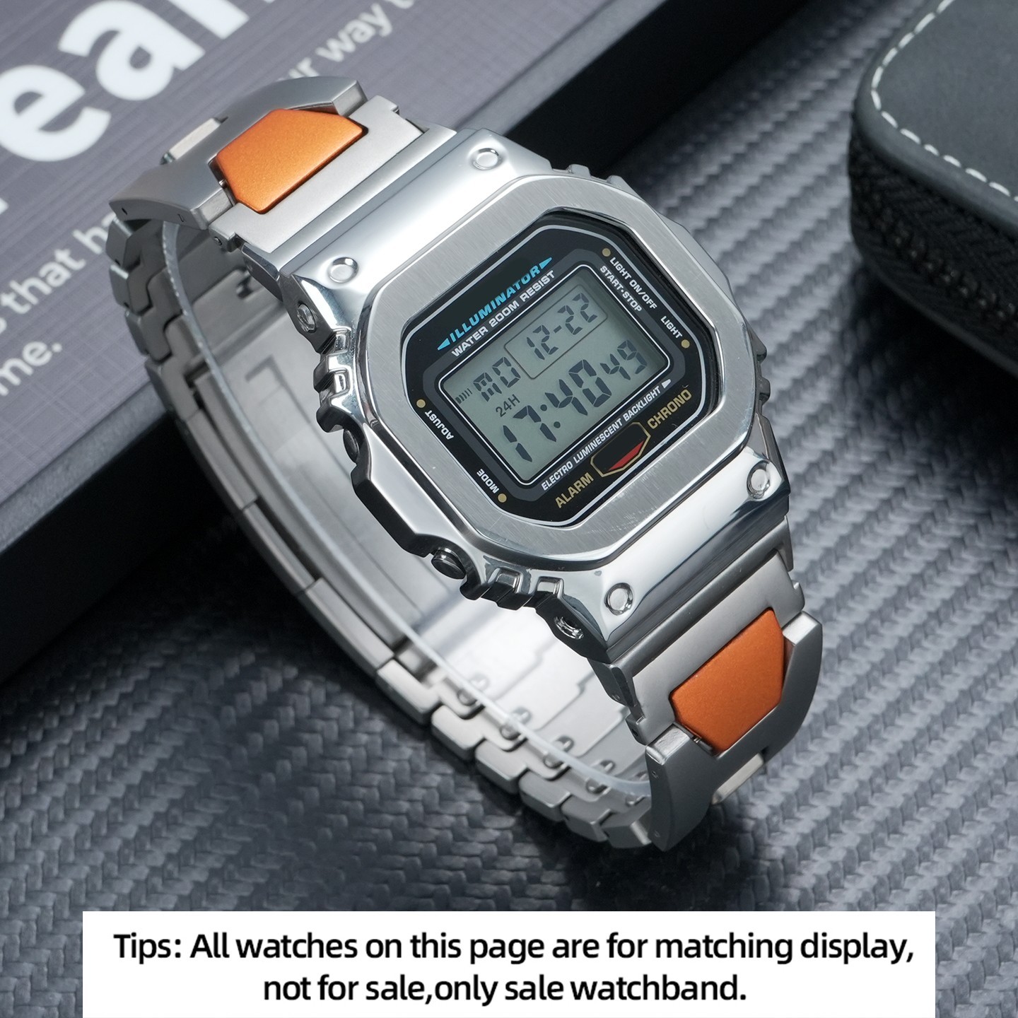 For Casio DW5600 GW-B5600 GW-M5610 GM5600 Metal Watch Case GW-B5600 Steel Strap