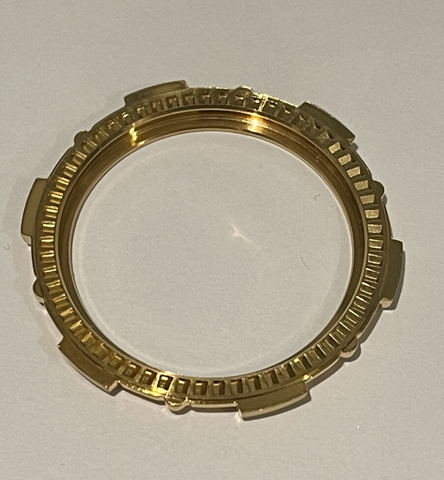 NOS Genuine Seiko Yellow Gold Color Rotating Bezel Part 8601-3651