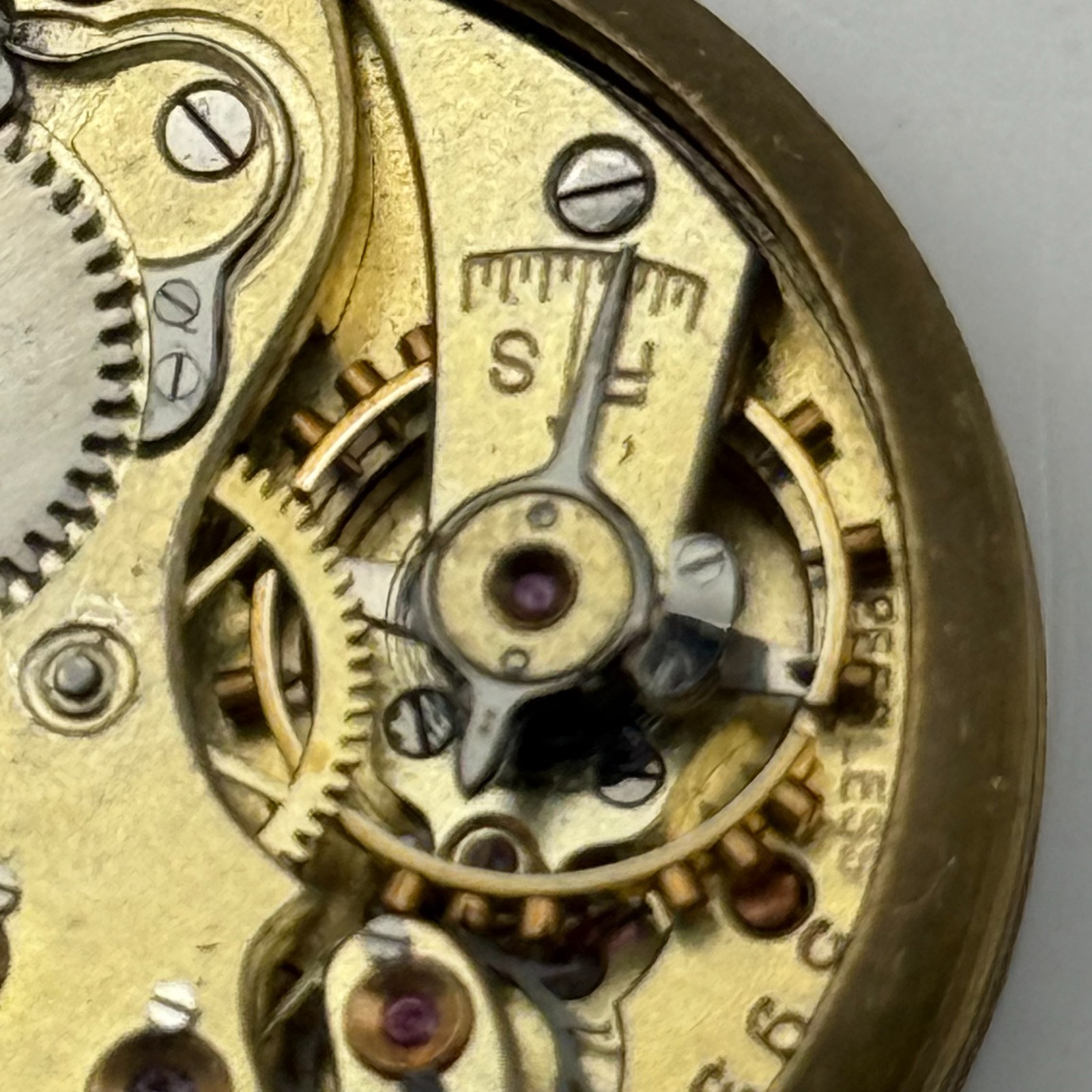 IWC Borgel Trench Watch Movement Peerless High Grade S&Co Manual Parts 29.6mm