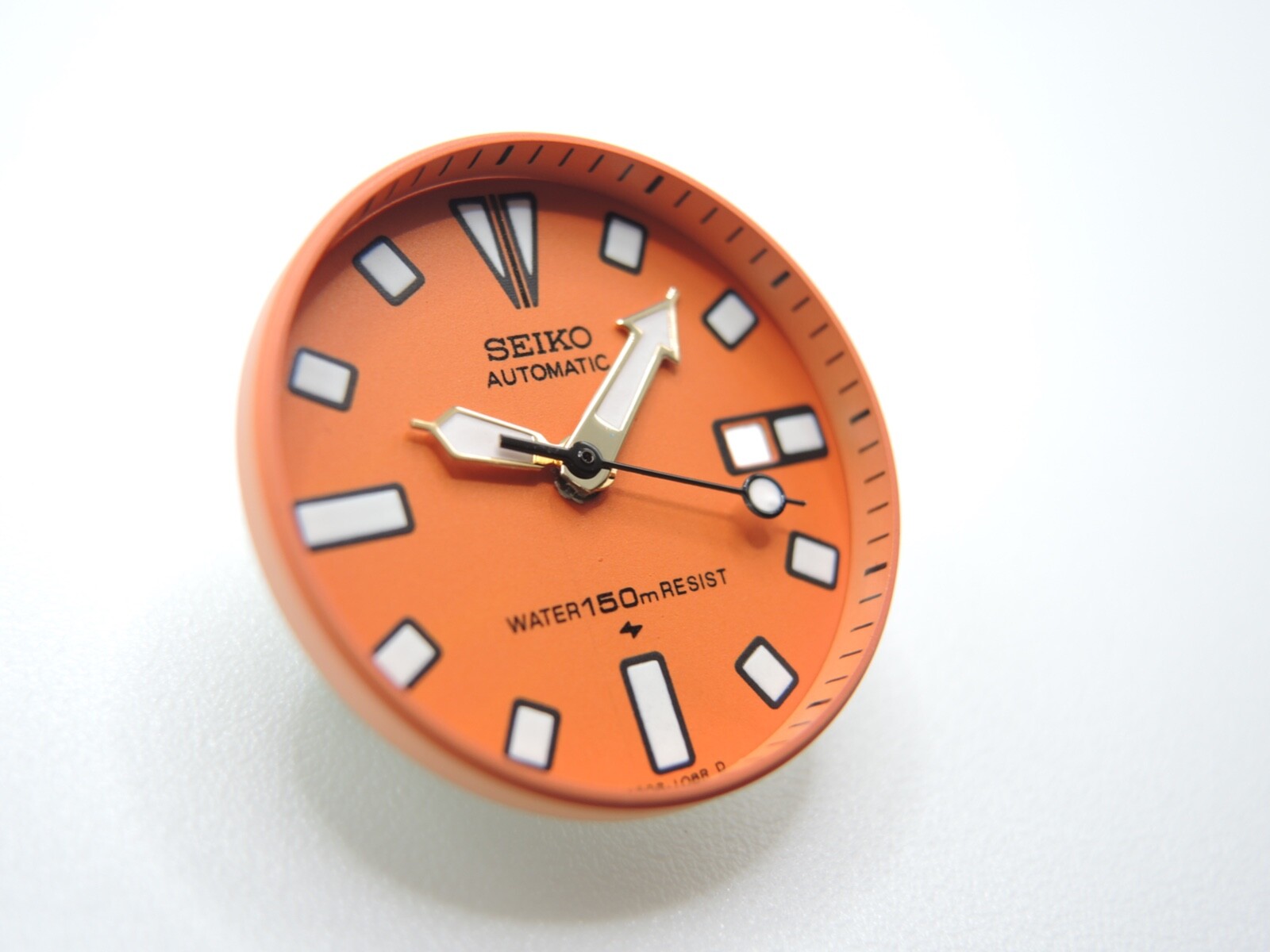 NEW ORANGE DIAL & GOLD PLATED HANDS SMALL DIVERS 4205-014A/014B LADIES WATCH