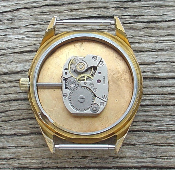 Vintage Dress watch Luch Pennant – “Вымпел” (Russia USSR) mens watch BLACK DIAL.