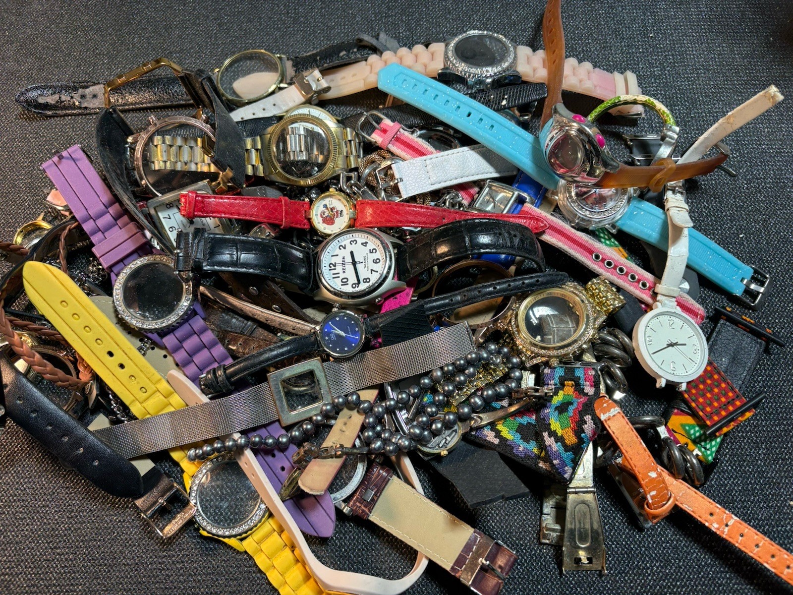 3LB Watch Parts/Repair,Bands,Cases,Crystals,Crafts,Broken Watches,Junk Lot #6