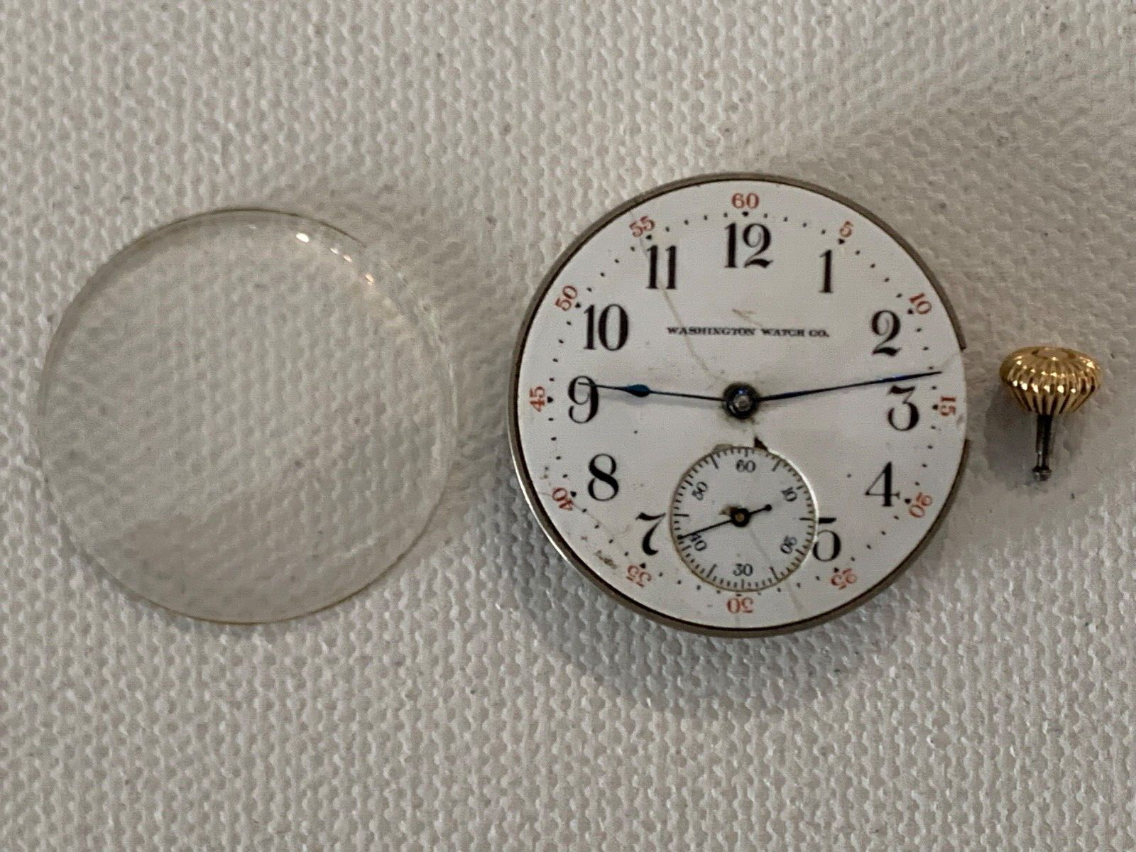 Washington Watch Co. Pocket Watch Movement 29mm #2769745
