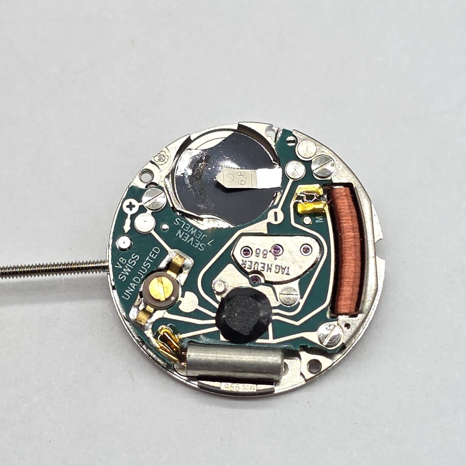 10 Tag Heuer Watch Movements Swiss V8 7 Jewels 17mm Parts Or Repair #S33