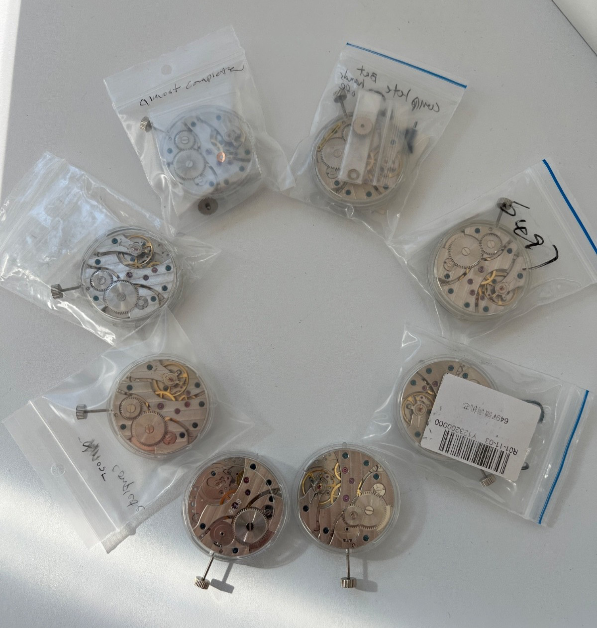 8 – Seagull ST36 Mechanical Movements, 17Jewels Practice or parts